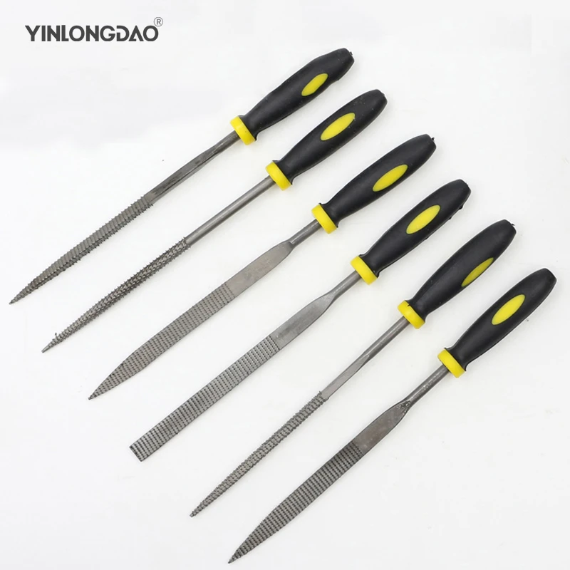 6pcs Metal File Mini Assorted Rasp Diamond Needle File set Repair Tool Set
