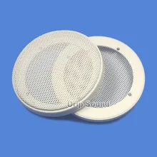 Для " дюймовый автомобильный аудио динамик преобразования чистая крышка декоративная металлическая позолоченная цепь решетка сетки 106 мм# белый