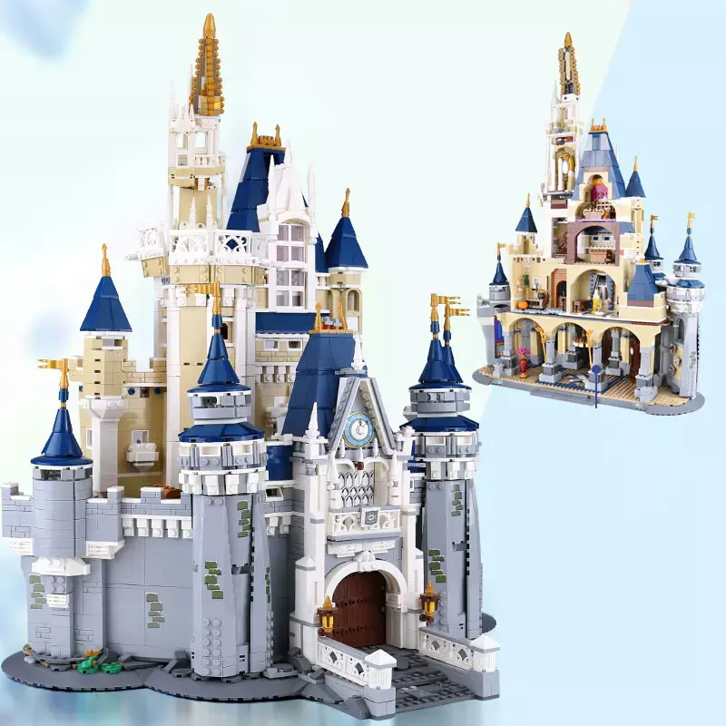 

16008 Cinderella Princess Castle City Model Building Block Kid Toys For Children Gift 4080Pcs Compatible with Movie 71040
