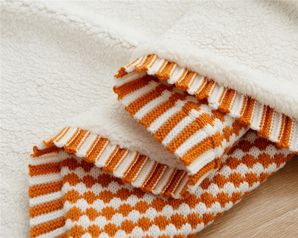 Warm Winter Plaid Blanket Home Decor Knitted Sofa Blanket