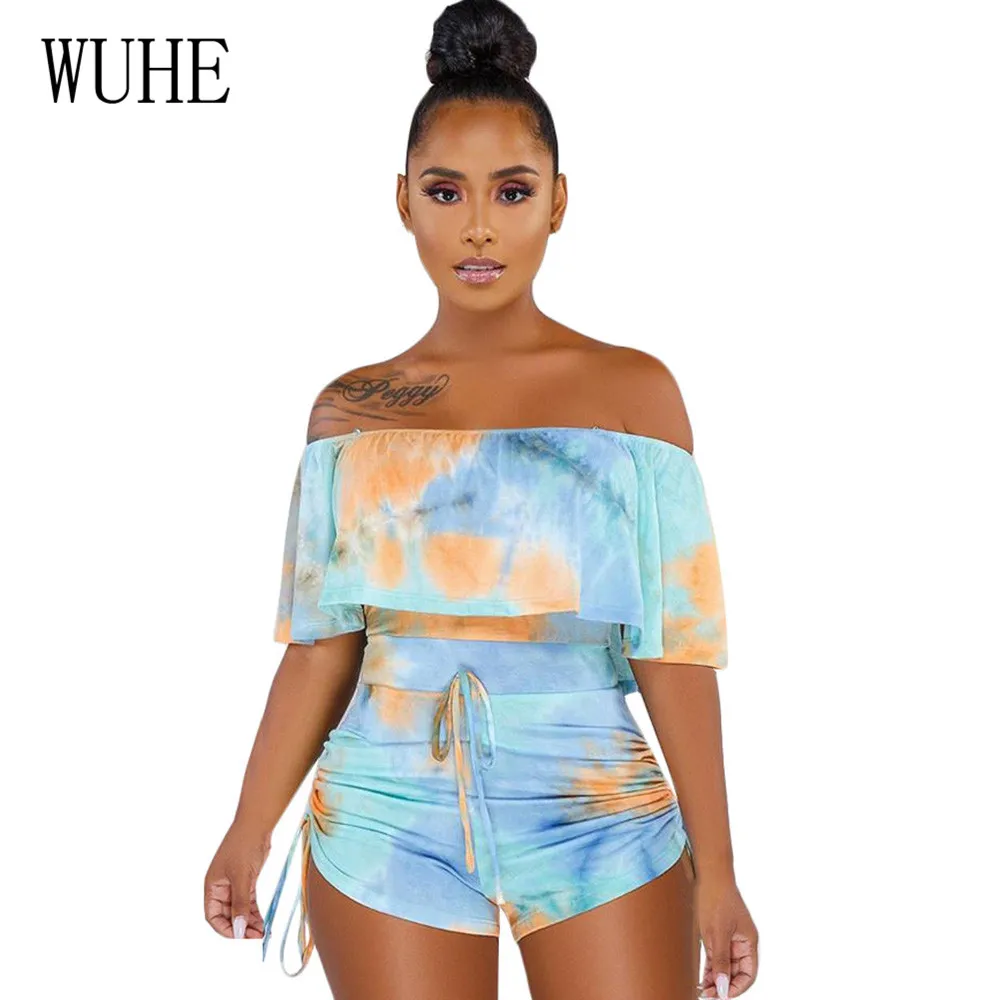 

WUHE Women Off Shoulder Vintage Bodysuits Elegant Hollow Out Female Clothing Overalls Summer Strapless Retro Jumpsuits Mujer