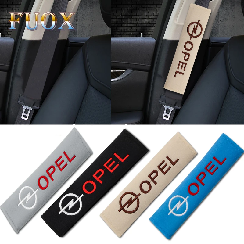 

Car styling logo Auto emblems protective cover for Opel OPC Astra G H J Corsa D Insignia Mokka Zafira B seat belt cover