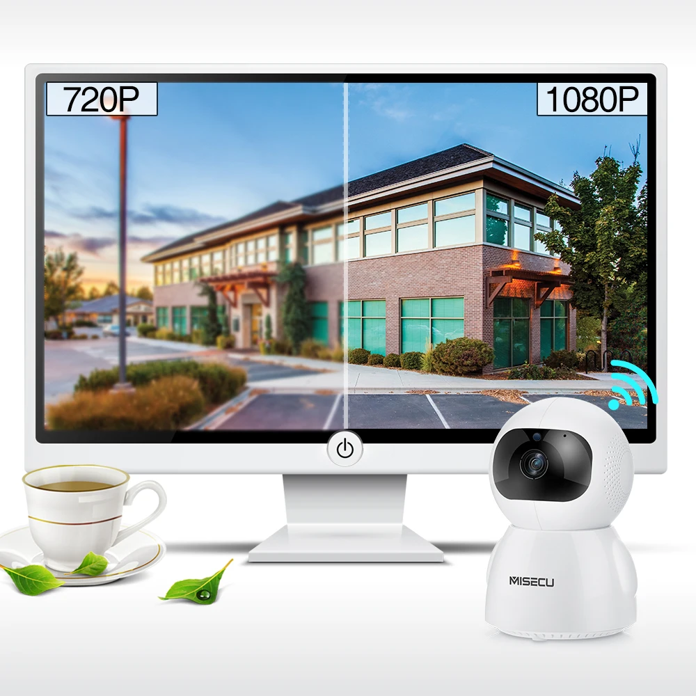 IP камера MISECU1080P для домашней системы безопасности Беспроводная мини с