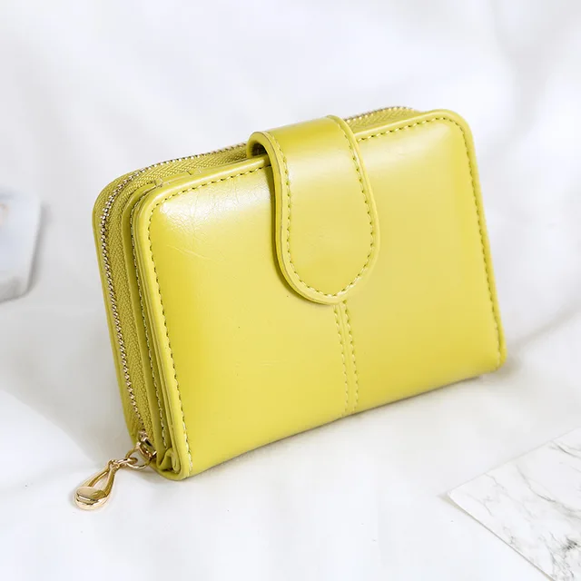 Women Oil Wax Leather Women's Wallet Female Purses Big Capacity Hasp Zipper Purse Ladies Long Wristlet Clutch Coin Card Holders 4