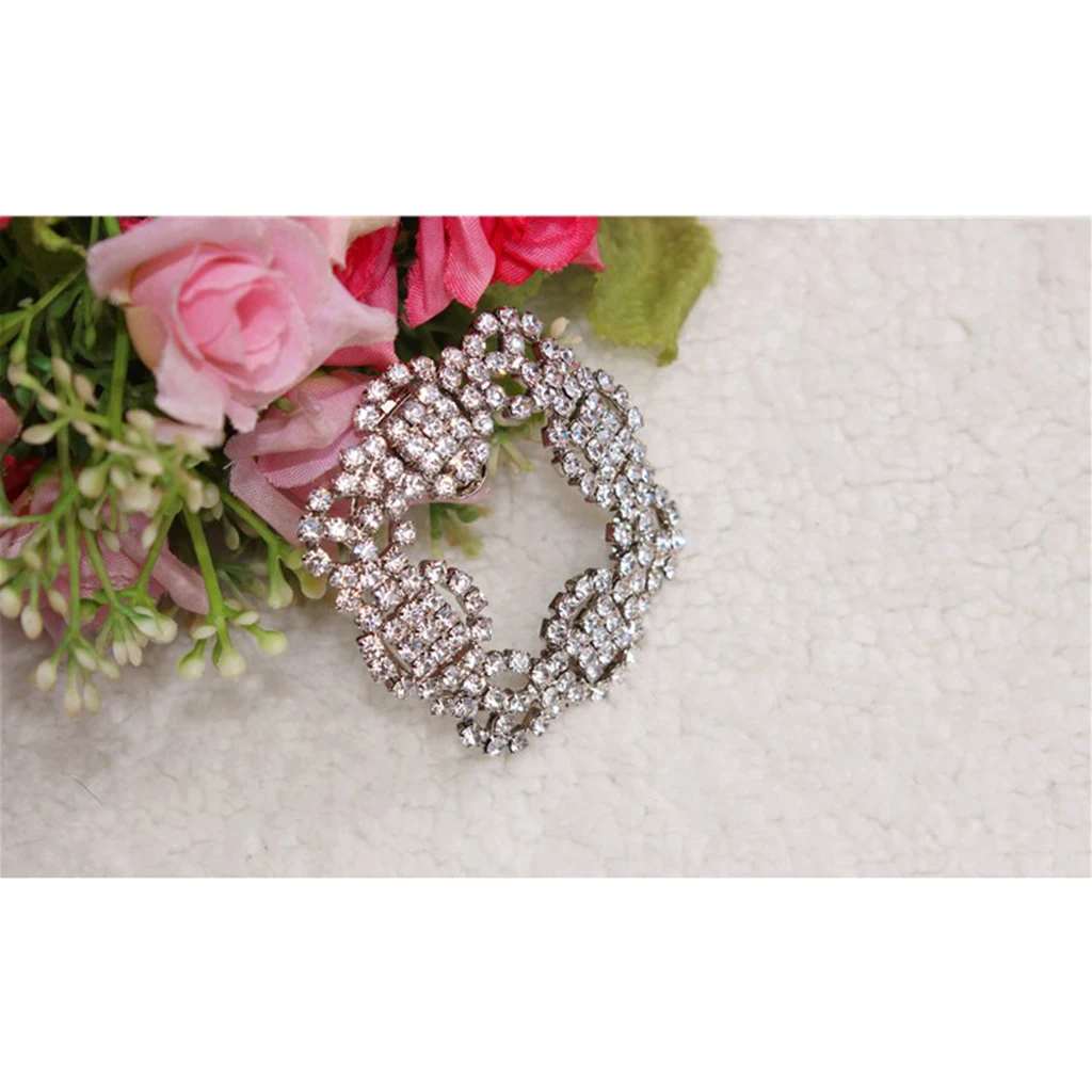 Shiny Rhinestone Crystal Wedding Bridal Diamante Crystal Shoe Clips  Alloy Anklets
