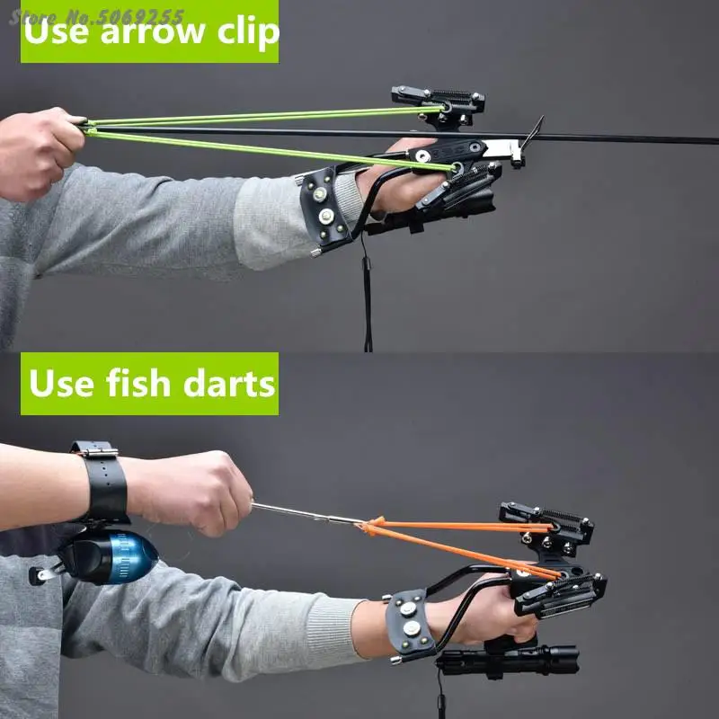 

Professional Catapult Full Set Fishing Slingshot Arrow Laser Slingshot Powerful Fishing Catapult super strong Slingshot Hunting