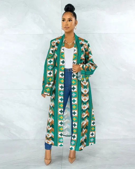 Laide Long Sleeve Kimono Dress