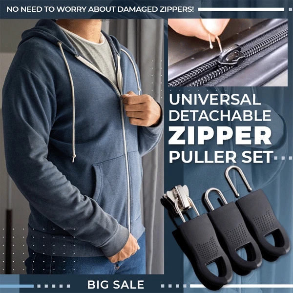 Zipper Head for Sewing 10pc Universal Detachable Zipper Puller Set Wide Waistbands Elastic Waist,Removable Pull Tab Zipper Pull Repair for Clothing and Handbag S//No.5
