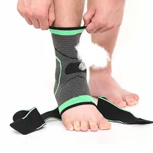 Спортивный фитнес Анти-растяжение браслет неэластичная Регулировка защита повязка на ногу нейлон лодыжки сустава Поддержка ремень