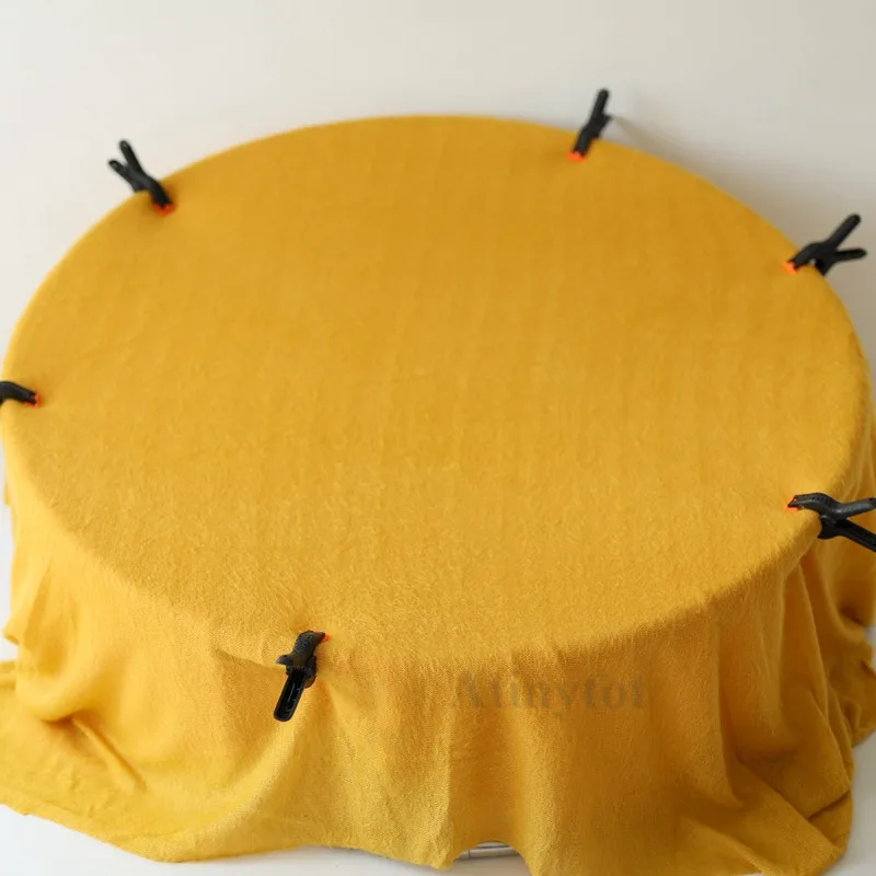 Soft elastic Mohair Newborn Photography props Wraps blanket photo studio background backdrop Accessories - Цвет: Лимонно-желтый