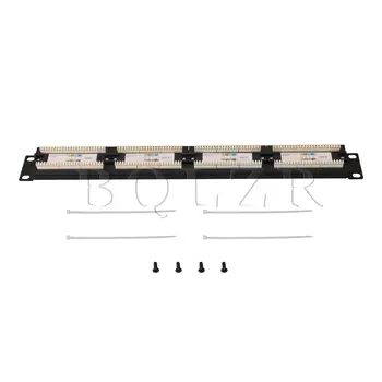 

BQLZR Blank 24 Ports Patch Panel rj45 Unshielded Cat 6 for Wall Rack Mount
