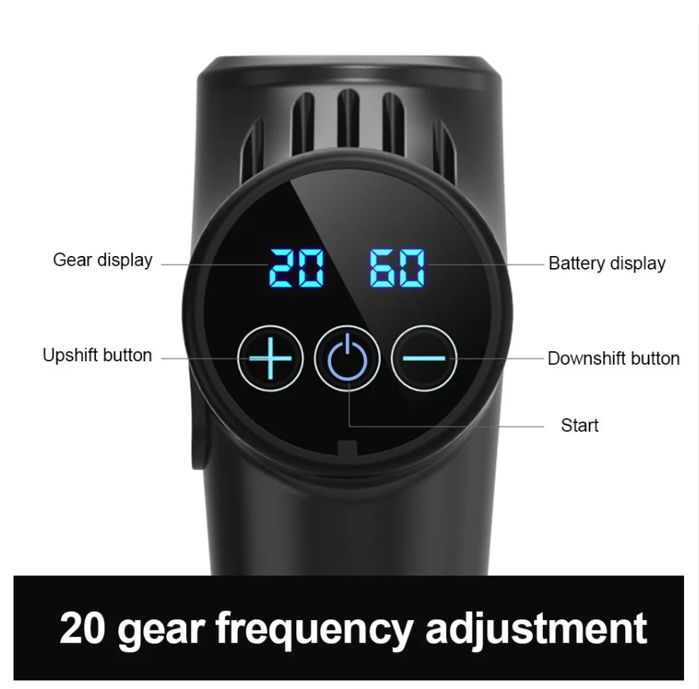 FLYHIGH Massage Gun Cordless Rechargeable Muscle Fascia Deep Tissue Massager Device Body Relaxation Slimming Shaping Pain Relief