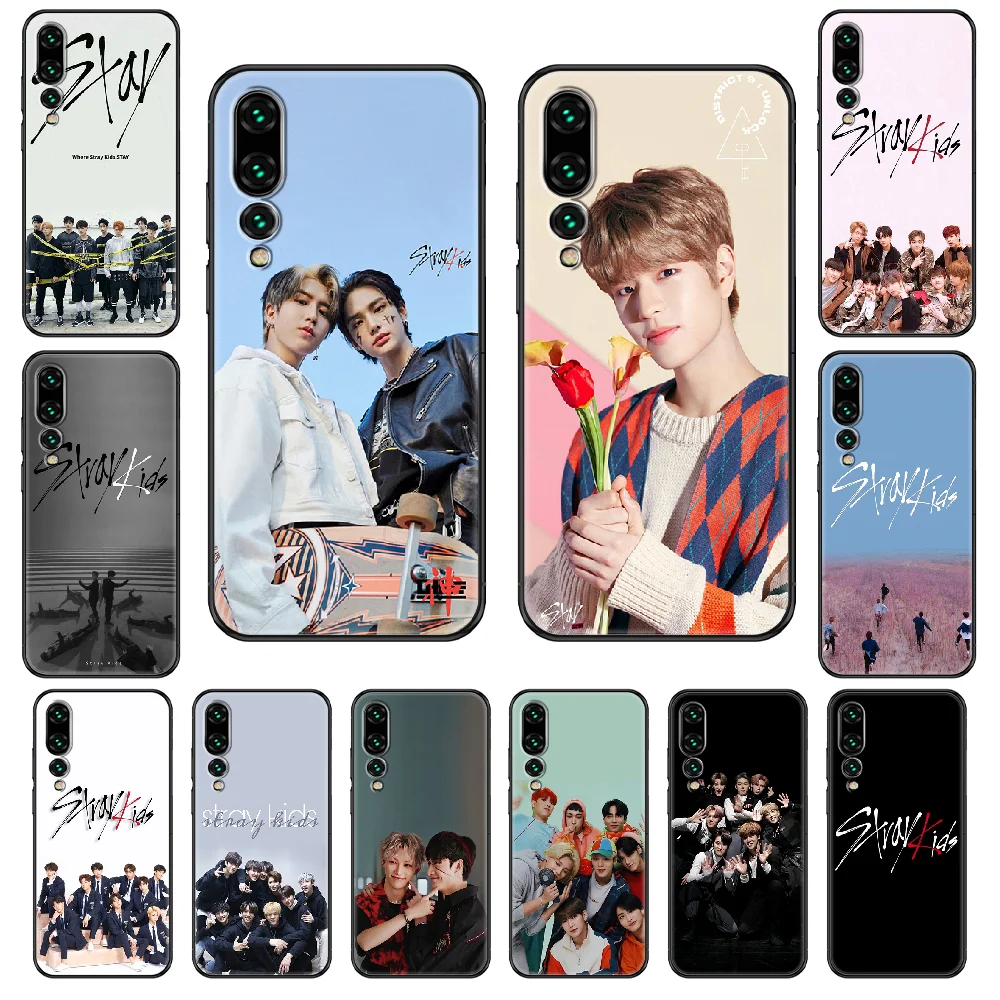 Korea KPOP Stray Kids Phone case For Huawei P 8 10 20 30 Smart Plus 2019 Z Lite Pro 2017 black fashion cover luxury funda | Мобильные