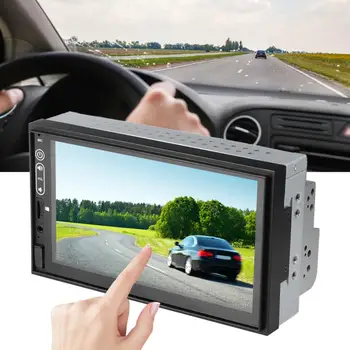 

7in Touch Screen 2 Din MP5 GPS Navigation Radio Audio Multimedia Player for Android 9.1 1024x600 resolution Mobile internet