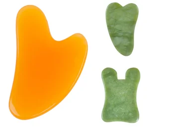 

New Natural Jade Stone Guasha Board Massage Tool SPA Therapy Massager Antistress Body Care Scraping Board 3 Style