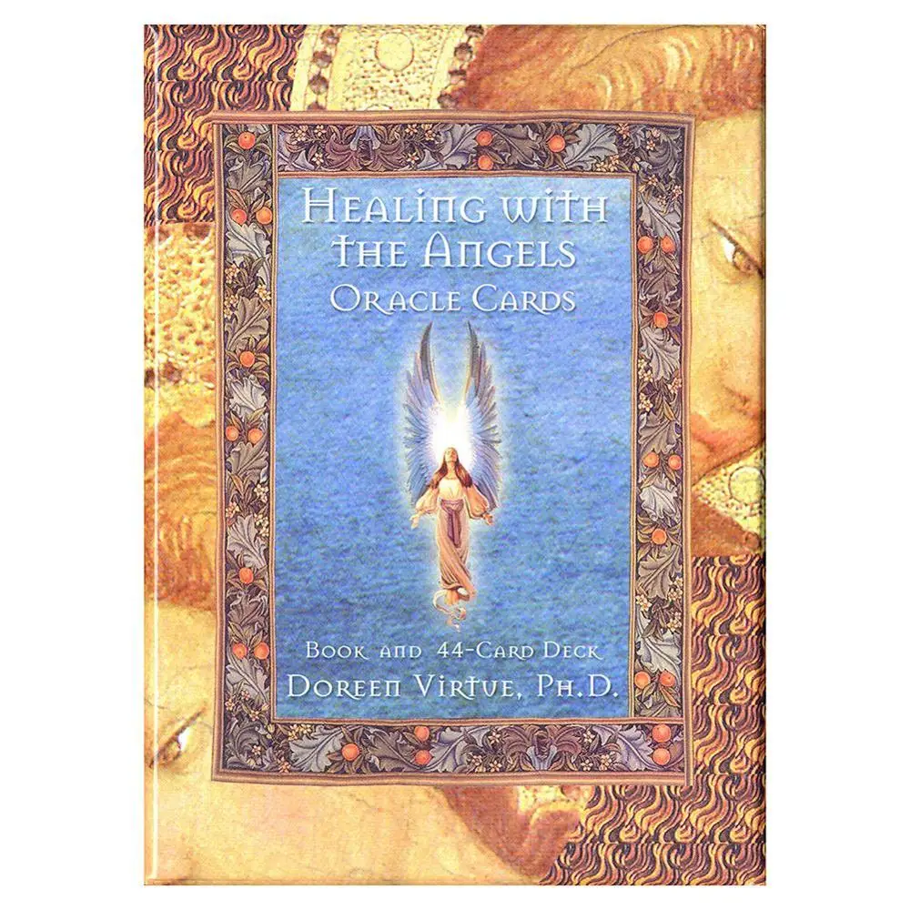 

44Pcs Healing With The Angels Oracle Cards Guidance Divination Fate Board Game Tarot Deck Cards for Family Party Game Lovers