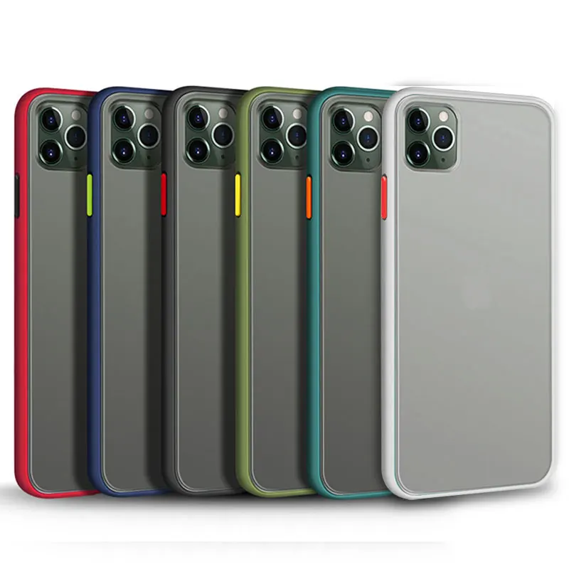 Shockproof Phone Case Back Cover For iPhone 11 Pro Max Translucent Soft Case For iPhone X XS Max XR 10 8 7 6S Plus SE 2020 Case|Fitted Cases| - AliExpress