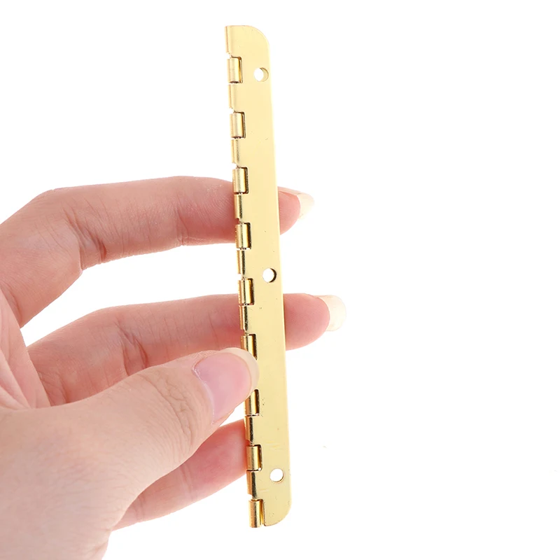 2PC/Lot Long Gold Metal Hinges For Furniture Cabinet Wooden Gift Box Antique Decorative Fittings Hardware | Обустройство дома