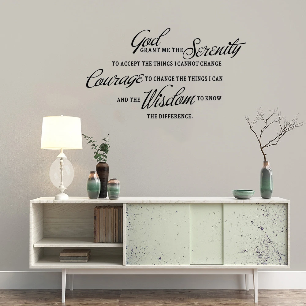 GOD GRANT ME THE SERENITY PRAYER BIBLE Art Quote vinilo pegatinas de pared  calcomanía Decoración - AliExpress