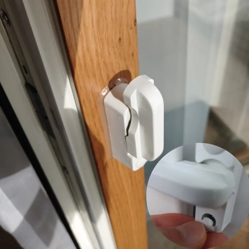 Zinc Alloy Window Lock Child Security Door Sash Safety Lever Handle Sweep Latch for Plastic steel sash jammer casement Hardware