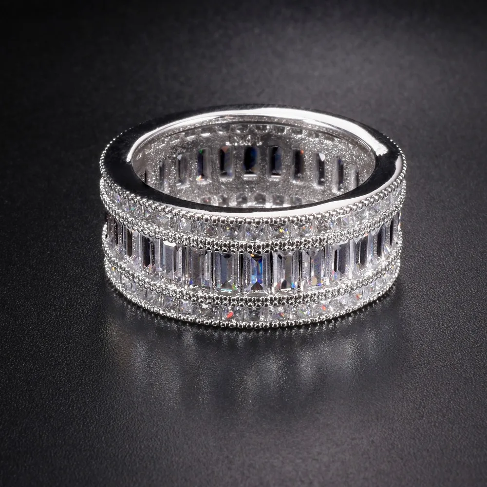 Женское кольцо из серебра 925 пробы с искусственным бриллиантом|925 sterling gemstone