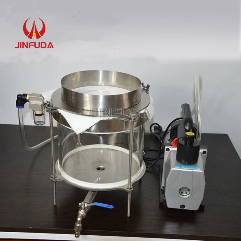 Vacuum oil filter air negative pressure filter device edible mill