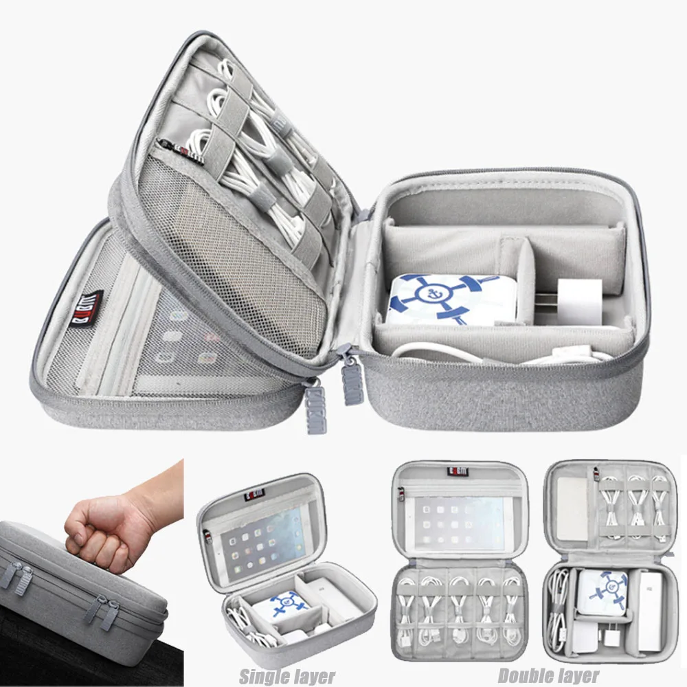 

Digital Storage Bag Multi-function Travel Data Cable Organize Bag Power Supply Data Line Travel Kit Case Pouch