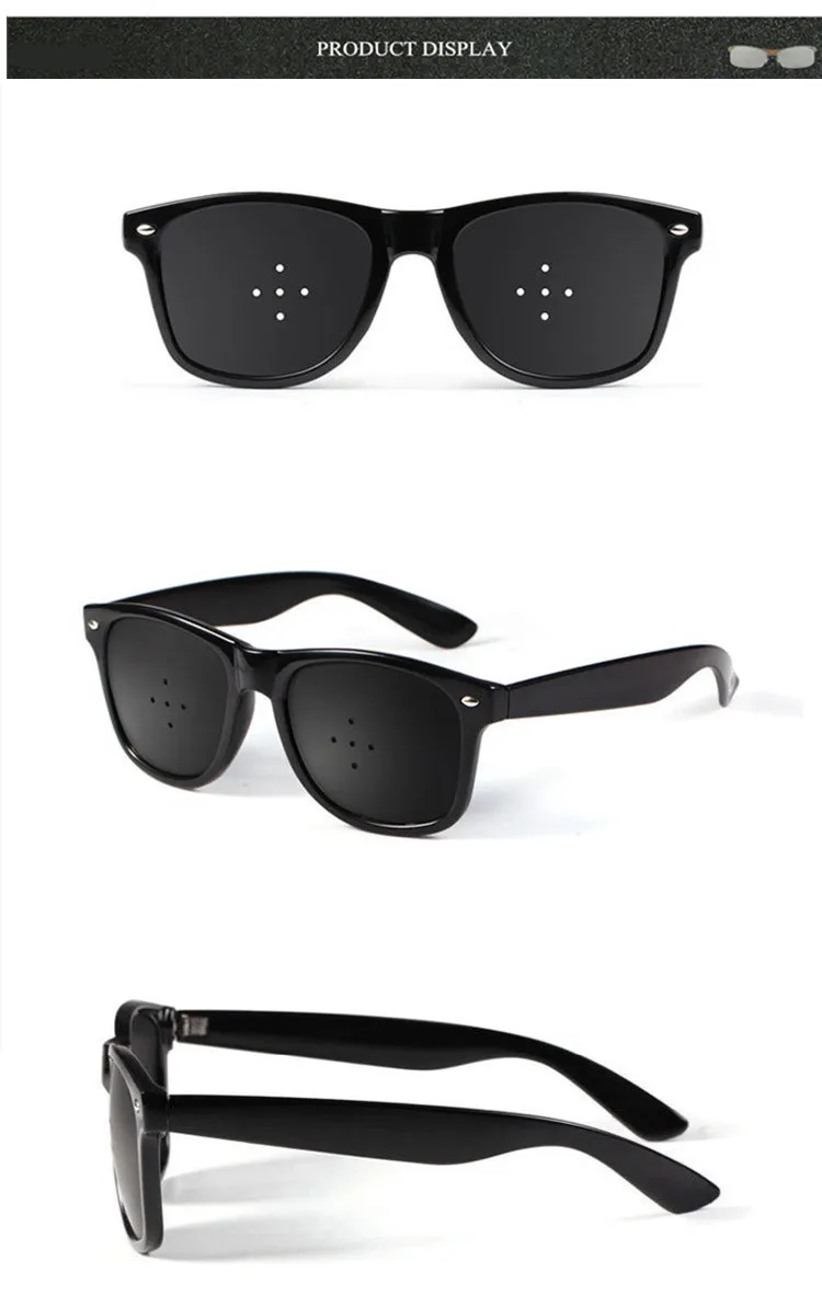 1pcs Anti-Myopia PinHole Glasses,Vision Correction SunGlasses Anti-Fatigue Therapy Care Eyesight Improver Pin Small Hole Glasses
