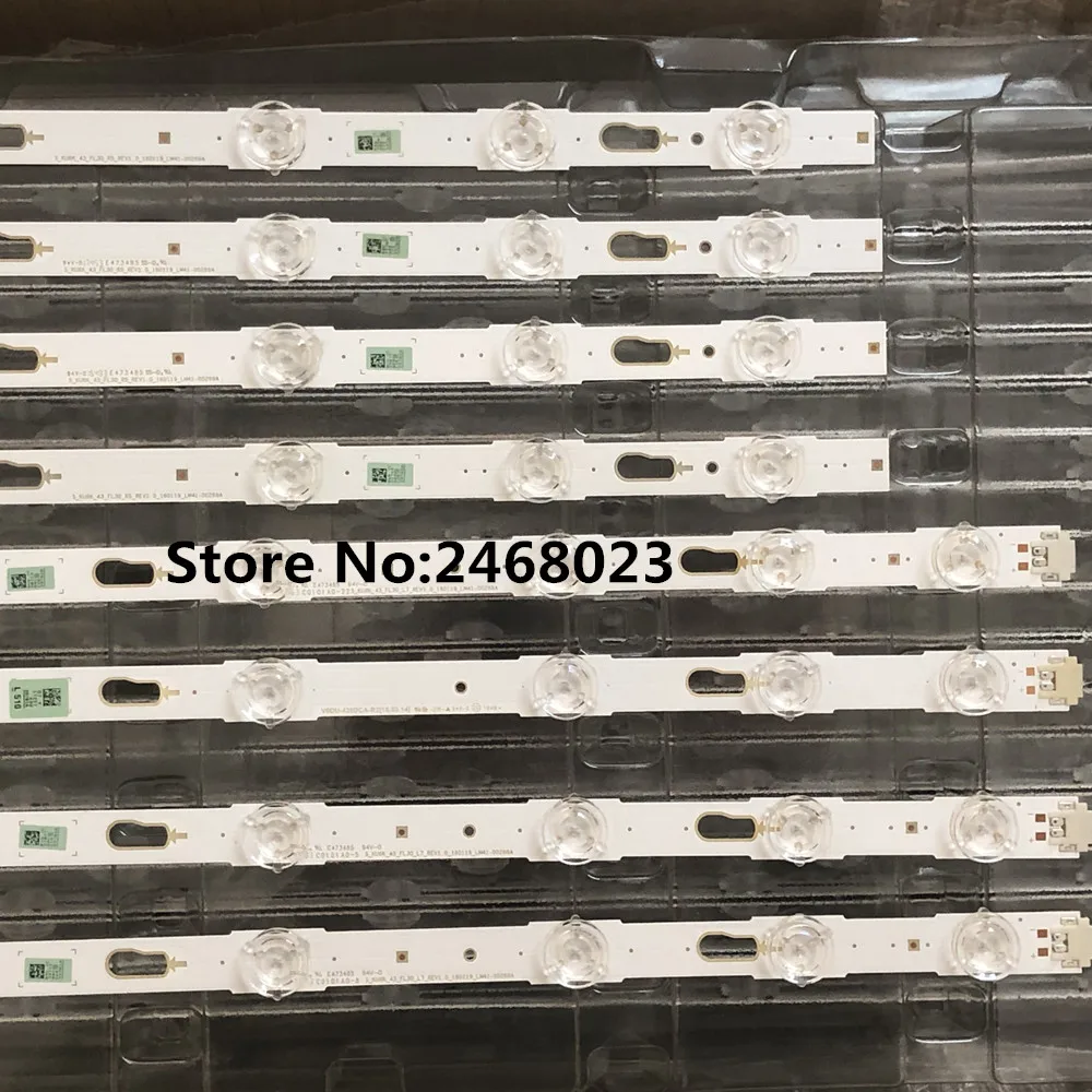 LED Strip for UE43KU6000 UE43KU7000 UE43MU6100 UE43MU6120 UE43MU7000 UE43KU6050 UE43KU6070 V6DU-430DCA-R2 V6DU-430DCB-R2