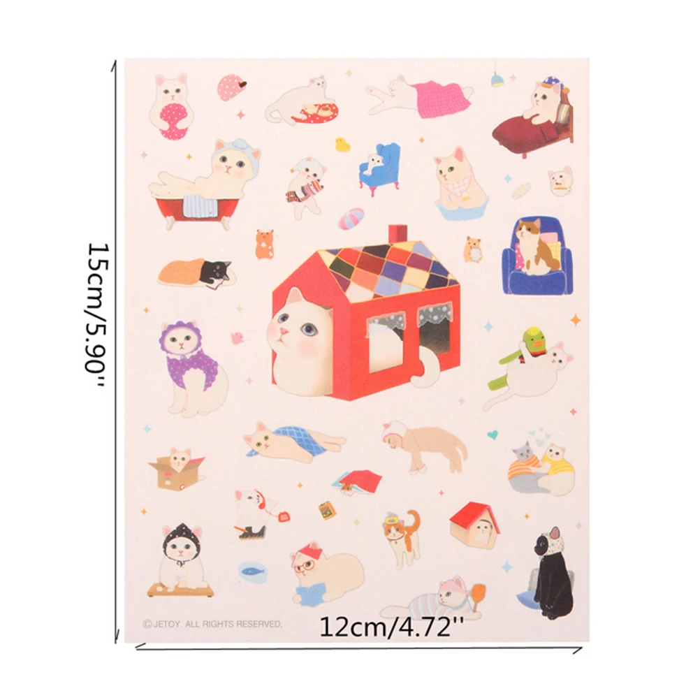 Kawaii планировщик для скрапбукинга липкая Памятка стикер Diy Jetoy сладкие кошки стикеры школьные принадлежности канцелярские принадлежности