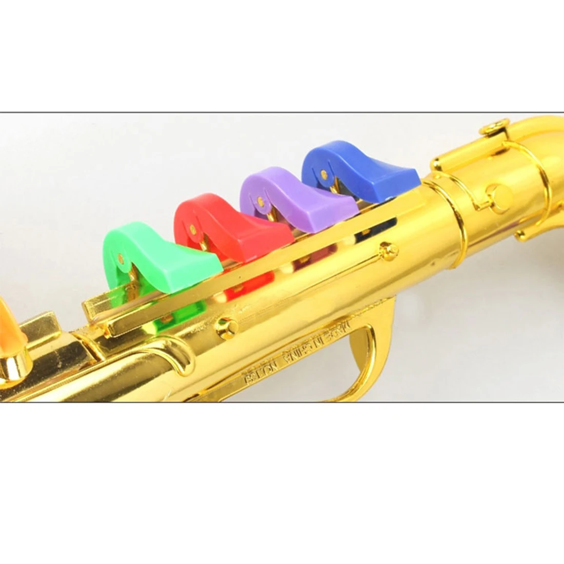 Adereços para Aniversário-prata Crianças Simulação Tons Saxofone Trompete Cedo Educacional Brinquedo Musical Brinquedos Festa Dourado 8 9 Crianças simulação 8 tons saxofone trompete cedo