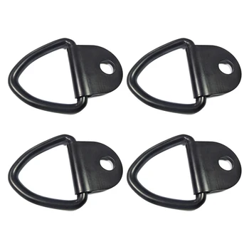 

4Pcs Truck Trailer Securing Triangle Hook Rings Tool D Shape Lashing Load Rustproof Forged Kayak Car Stainless Steel Tie Down