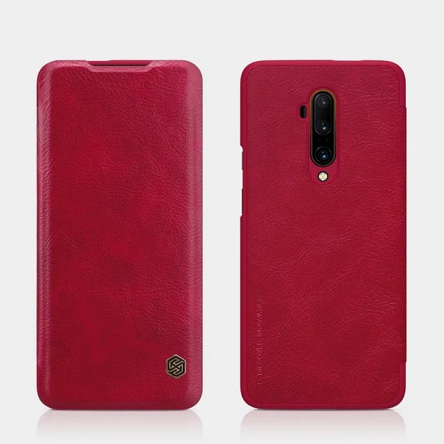 Красный OnePlus 7T Pro чехол NILLKIN Винтаж Qin откидная крышка кошелек из искусственной кожи PC задняя крышка для OnePlus 7T чехол OnePlus 7 Pro Чехол - Цвет: Красный