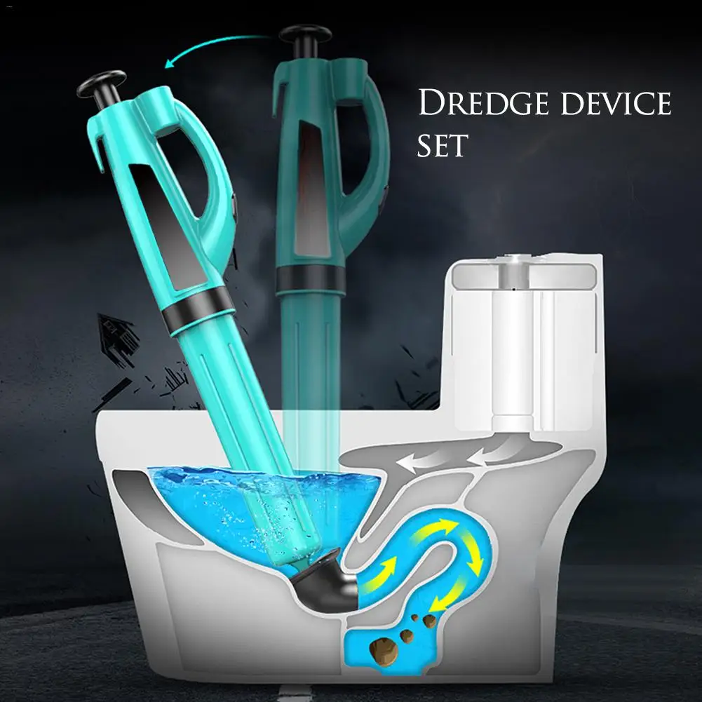 

High Pressure Air Drain Blaster Gun Drain Clog Dredge Tools Powerful Toilet Plunger Auger Cleaner For Bathroom Kitchen Sink