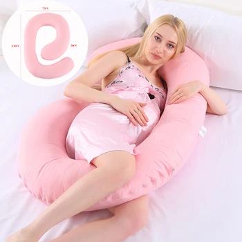 

NEW Sleeping Support Pillow For Pregnant Women Body Cotton Shaped Pillows Pregnancy Side Sleepers Bedding Removable And Washable