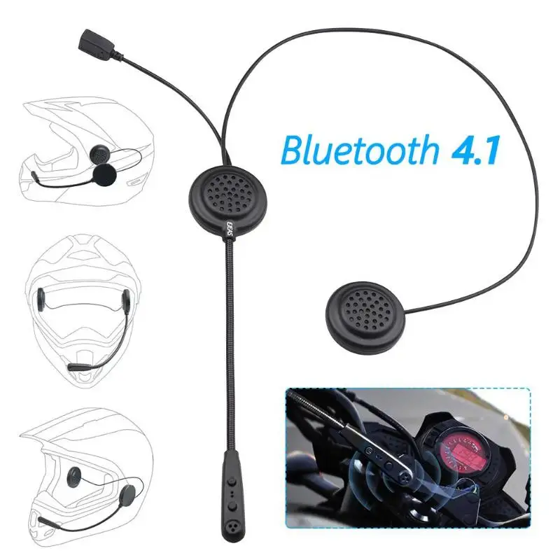E1 мотоциклетный шлем Bluetooth гарнитура CSR 4,1 Мотоцикл Беспроводные Стерео объемные наушники