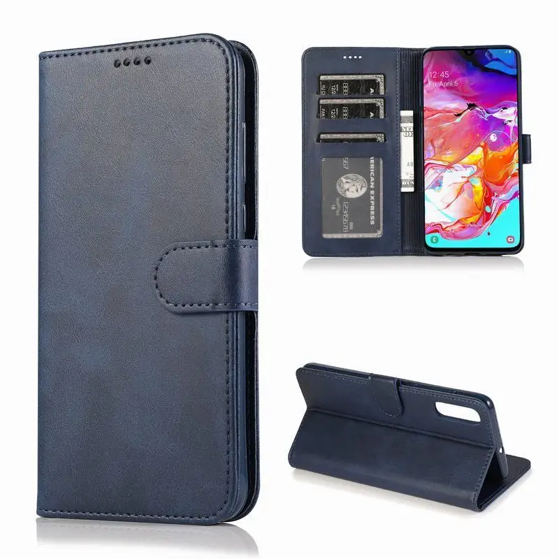 Blue Case Чехол для Xiaomi Redmi Note 8 Pro Чехол кожаный кошелек флип-чехол Redmi Note 8 Fundas роскошный винтажный кошелек для карт протектор - Цвет: Blue Case