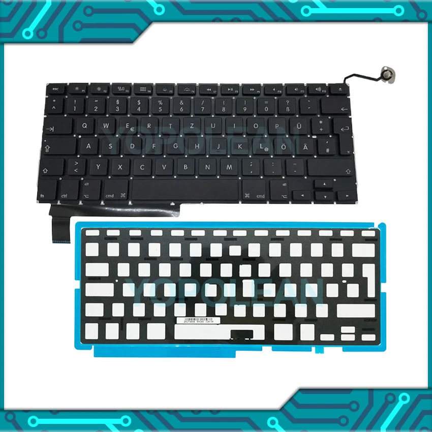3 шт./лот новая немецкая клавиатура с подсветкой для Macbook Pro 15 дюймов A1286 2009 2010 2011 2012