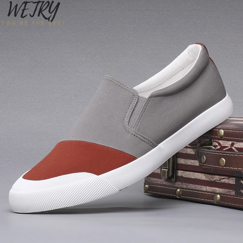 Men Loafers Men Shoes Casual Shoes Spring Summer Light Canvas Youth Shoes Men Breathable Fashion Flat Footwear