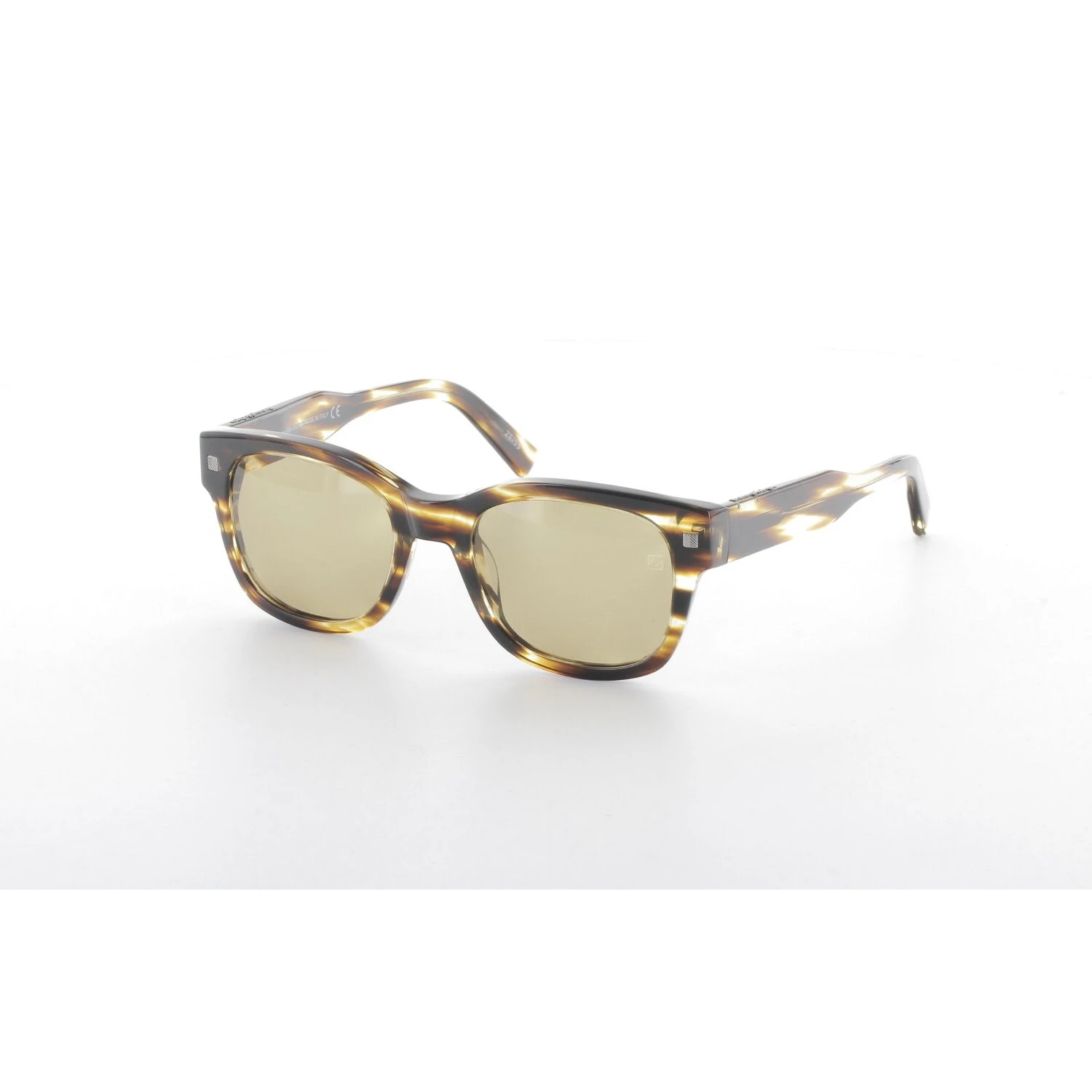 

Unisex sunglasses ez 0087 50j bone Brown organic square square 52-20-140 ermenegildo zegna