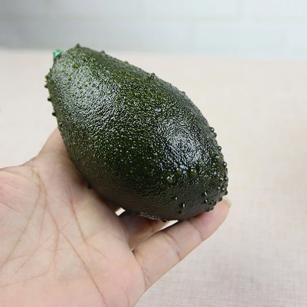 Artificial Lifelike Avocado Party Decoration Fake Fruit Photography Props