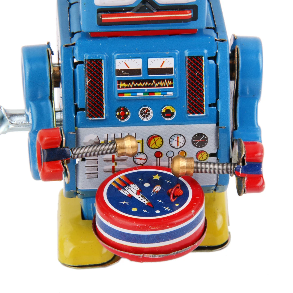 Wind Up Robot MS408 Tin Toy Funny Clockwork Toy For Kid Christmas Gift