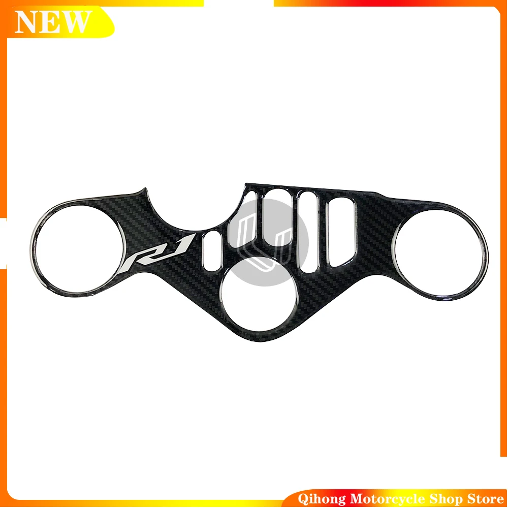 

Motorcycle Top Triple Clamp Yoke Sticker Central Console Carbon Fiber Pattern Sticker Case for YAMAHA R1 R1M 2015-2021