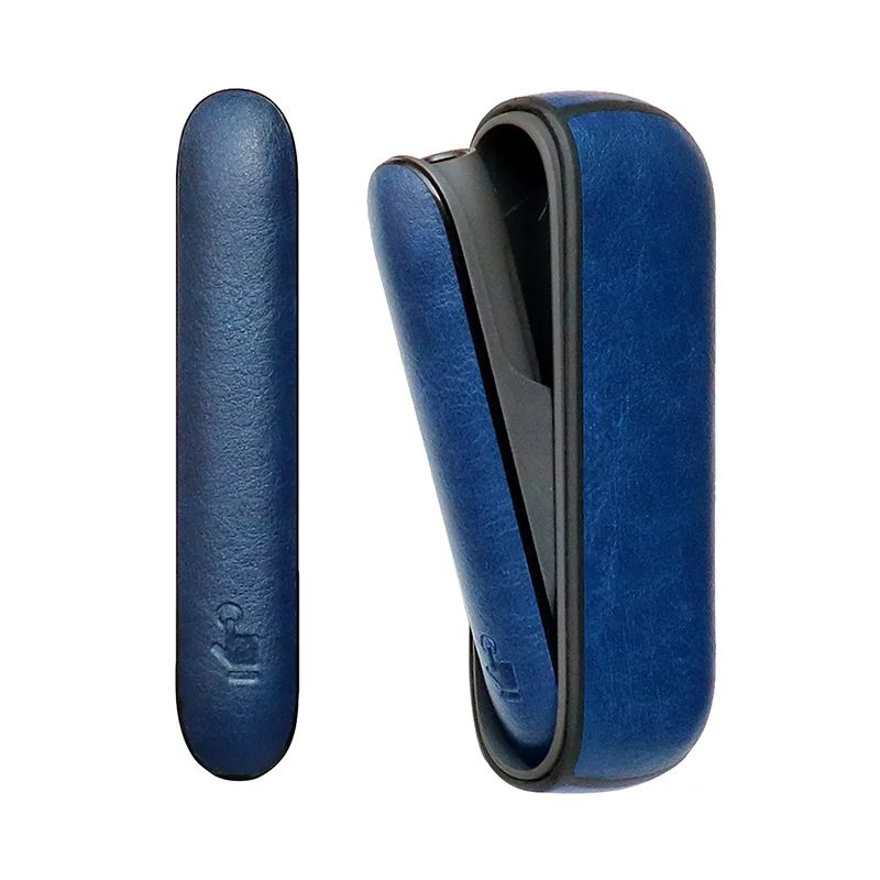 Protective Holder Leather Case Storage Bag Cover Compatible with IQOS 3.0 and 3.0 Duo Multi-Color Blue