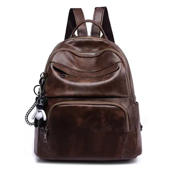 

New women's bag college style PU bag backpack