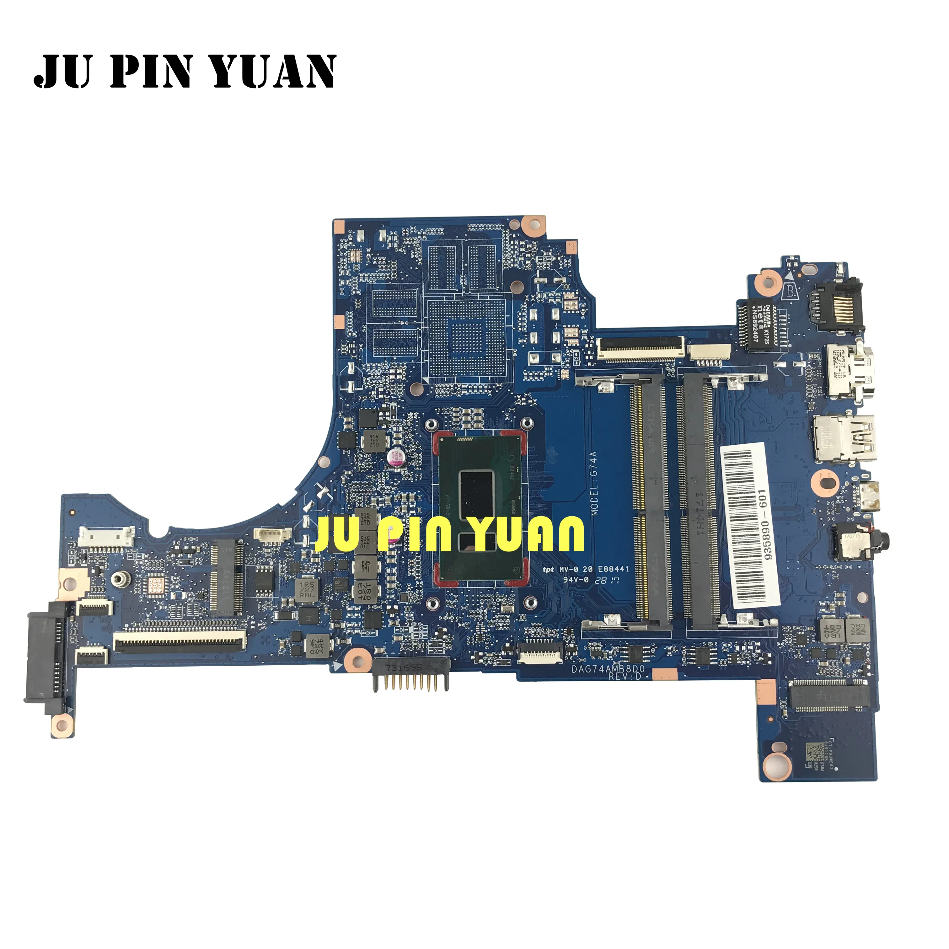 935890 601 001 DAG74AMB8D0 для HP Pavilion 15 cc материнская плата ноутбука с диагональю 100% дюйма