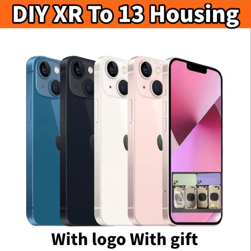 Задняя крышка для iPhone DIY xr Like 13 XR to Series корпуса Plus до с логотипом подарком |