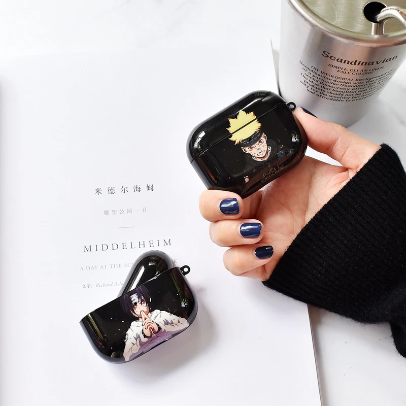 Мультяшный Наруто Саске для Apple AirPods 2& 1 Pro, мягкий чехол для зарядки из ТПУ, беспроводной Bluetooth чехол для наушников