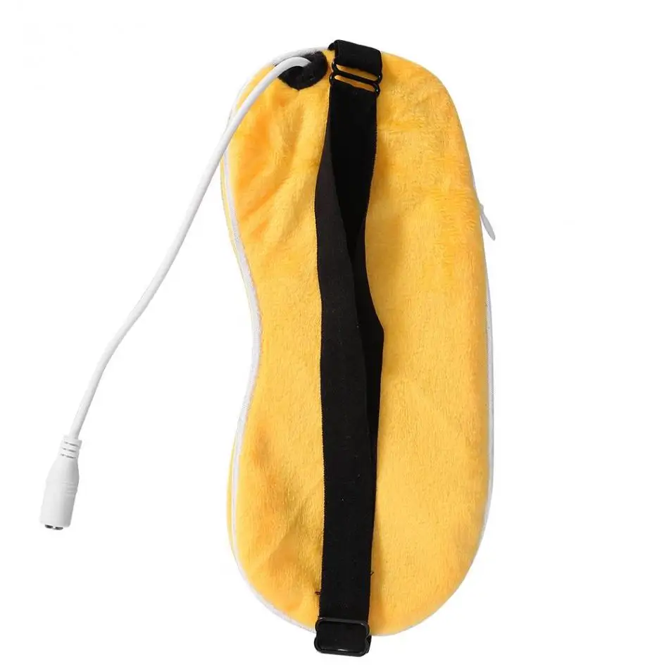 Yellow YOHAPPY USB нагревательный паровой наглазник хлопковая маска для глаз сухая утомленная сжатая USB термостойкие подставки анти темный круг путешествия тени для глаз маска - Цвет: Yellow