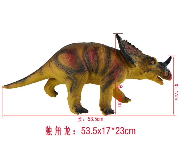 Jurassic мягкий Silcone большой размер динозавр модель игрушки Реплика T-REX Стегозавр модель трицератопса украшения